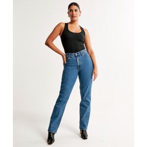 Abercrombie & Fitch Blue Straight Leg Jeans